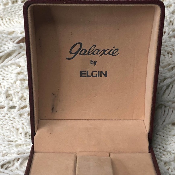 Vintage Galaxie by Elgin Ladies Original Watch Display Storage Box Case - Picture 7 of 14